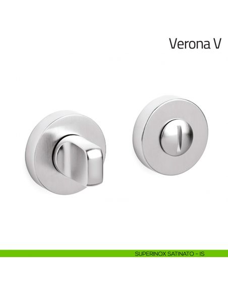 Nottolino per porta Verona V Olivari superinox satinato