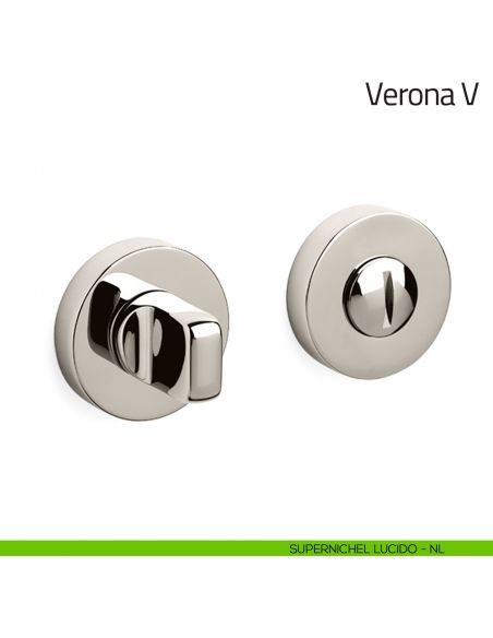 Nottolino per porta Verona V Olivari supernichel lucido