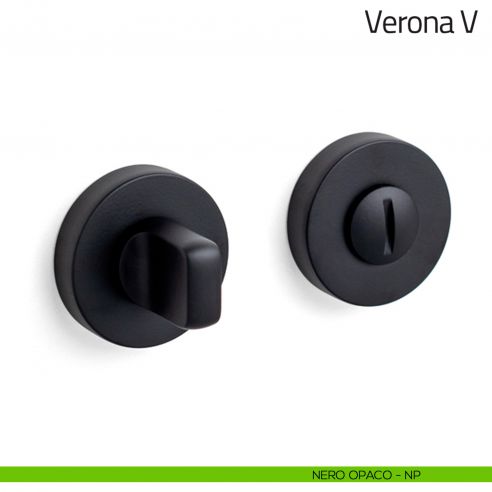 Nottolino per porta Verona V Olivari nero opaco