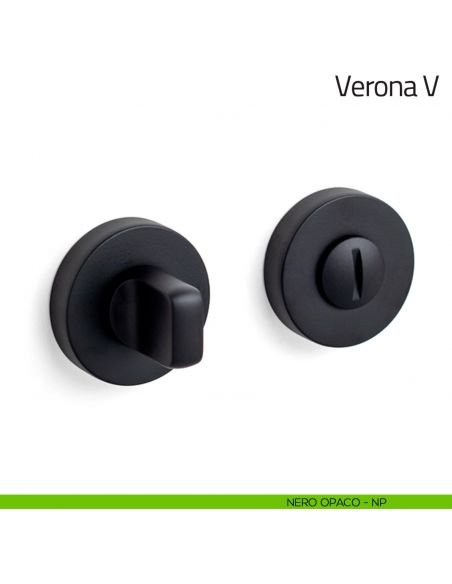 Nottolino per porta Verona V Olivari nero opaco