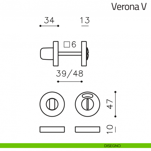 Nottolino per porta Verona V Olivari libero/occupato disegno