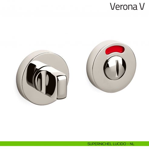 Nottolino per porta Verona V Olivari libero/occupato supernichel lucido