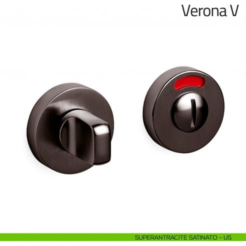 Nottolino per porta Verona V Olivari libero/occupato superantracite satinato