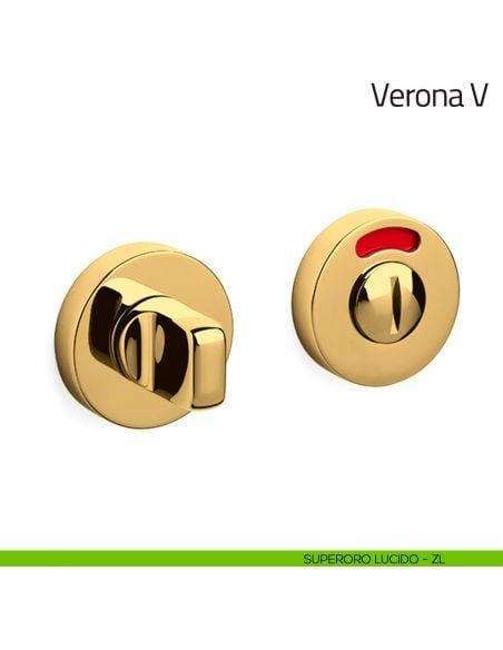 Nottolino per porta Verona V Olivari libero/occupato superoro lucido