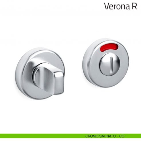 Nottolino per porta Verona R Olivari libero/occupato cromo satinato