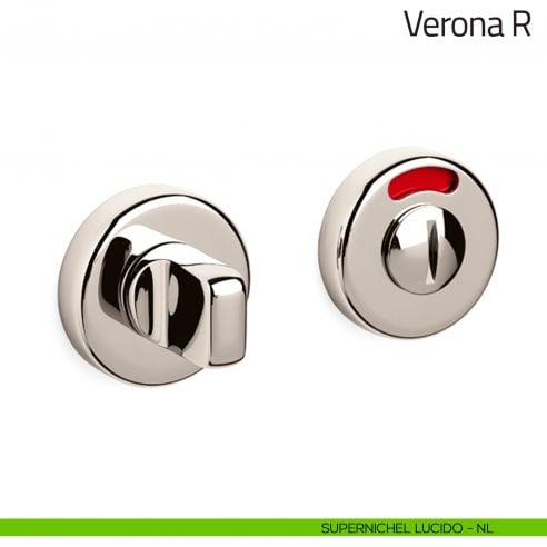 Nottolino per porta Verona R Olivari libero/occupato supernichel lucido