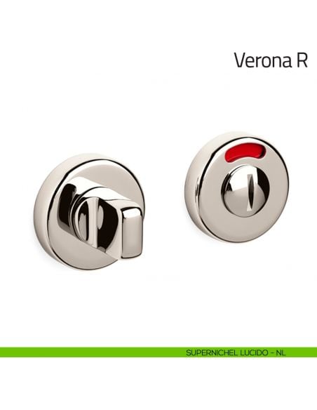 Nottolino per porta Verona R Olivari libero/occupato supernichel lucido