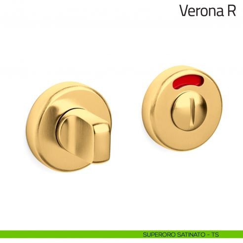 Nottolino per porta Verona R Olivari libero/occupato superoro satinato