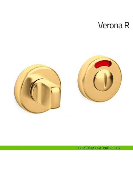 Nottolino per porta Verona R Olivari libero/occupato superoro satinato