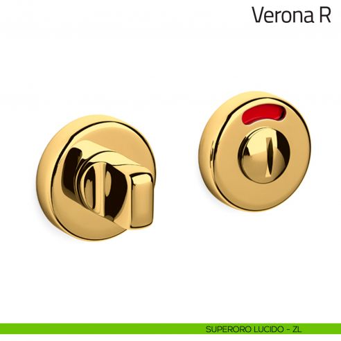 Nottolino per porta Verona R Olivari libero/occupato superoro lucido