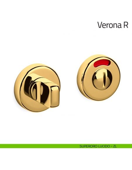 Nottolino per porta Verona R Olivari libero/occupato superoro lucido