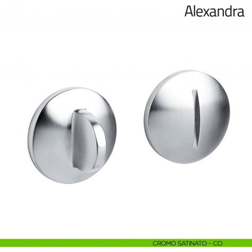 Nottolino per porta Alexandra Olivari cromo satinato