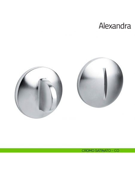 Nottolino per porta Alexandra Olivari cromo satinato