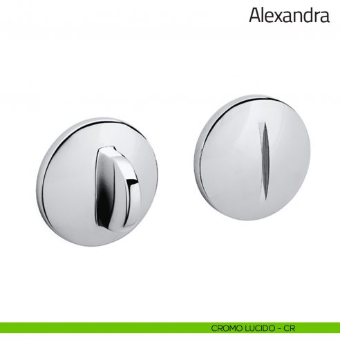 Nottolino per porta Alexandra Olivari cromo lucido