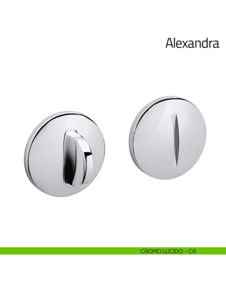 Nottolino per porta Alexandra Olivari cromo lucido