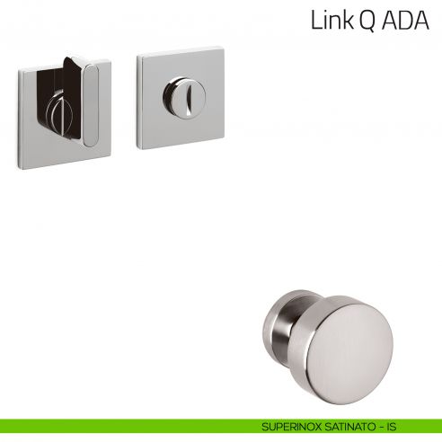 Nottolino per porta Link Q ADA Olivari basso superinox satinato