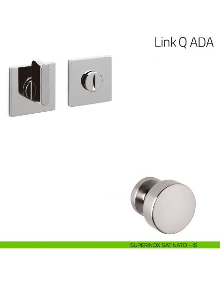 Nottolino per porta Link Q ADA Olivari basso superinox satinato