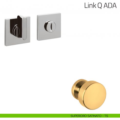 Nottolino per porta Link Q ADA Olivari basso superoro satinato