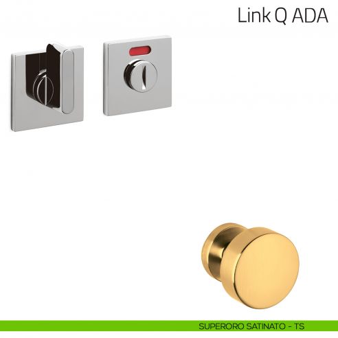 Nottolino per porta Link Q ADA basso Olivari libero/occupato superoro satinato