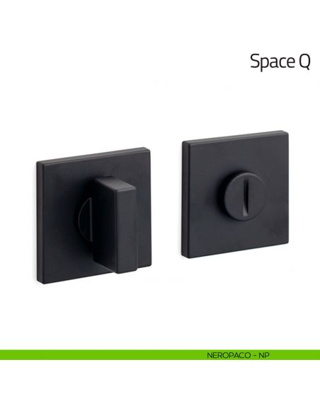 Nottolino per porta Space Q Olivari basso nero opaco
