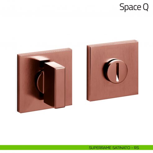 Nottolino per porta Space Q Olivari basso superrame satinato