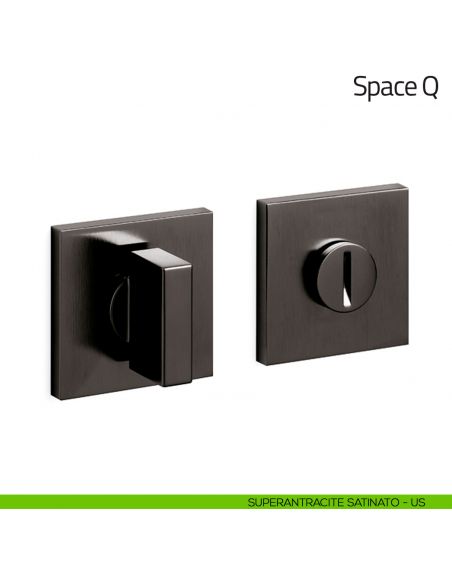 Nottolino per porta Space Q Olivari basso superantracite satinato
