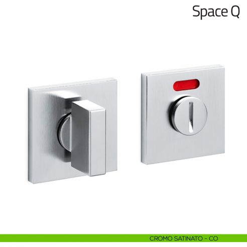 Nottolino per porta Space Q Olivari basso libero/occupato cromo satinato
