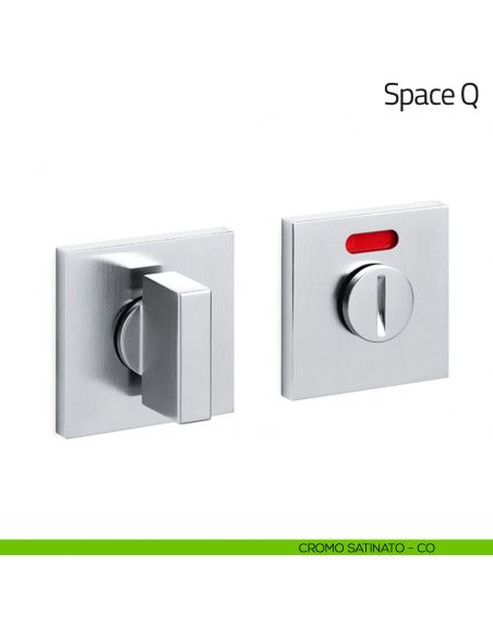 Nottolino per porta Space Q Olivari basso libero/occupato cromo satinato