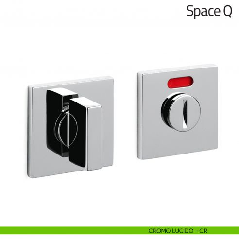 Nottolino per porta Space Q Olivari basso libero/occupato cromo lucido