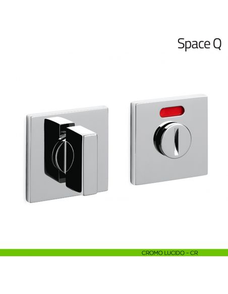 Nottolino per porta Space Q Olivari basso libero/occupato cromo lucido