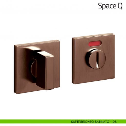 Nottolino per porta Space Q Olivari basso libero/occupato superbronzo satinato