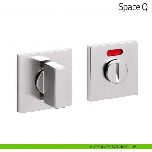 Nottolino per porta Space Q Olivari basso libero/occupato superinox satinato