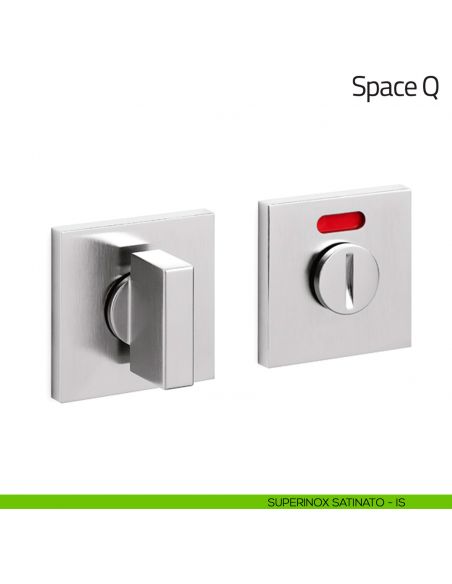 Nottolino per porta Space Q Olivari basso libero/occupato superinox satinato