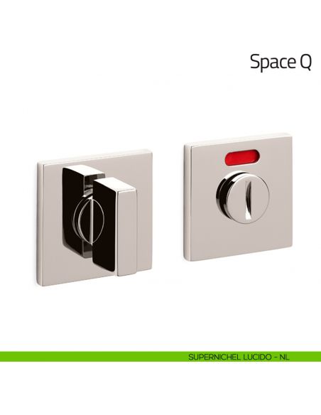 Nottolino per porta Space Q Olivari basso libero/occupato supernichel lucido