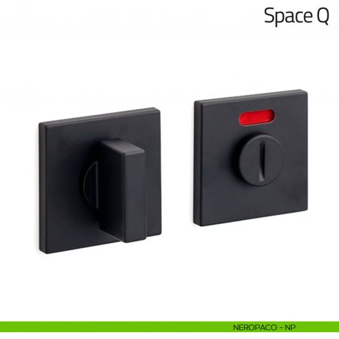 Nottolino per porta Space Q Olivari basso libero/occupato nero opaco