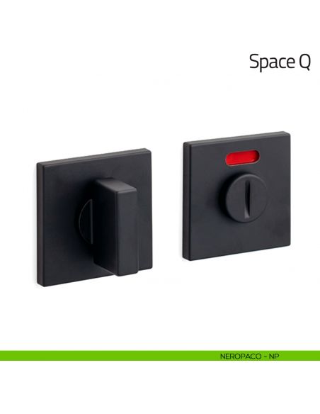 Nottolino per porta Space Q Olivari basso libero/occupato nero opaco
