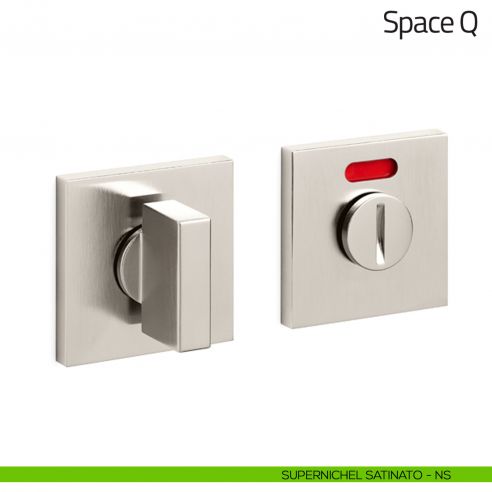 Nottolino per porta Space Q Olivari basso libero/occupato supernichel satinato