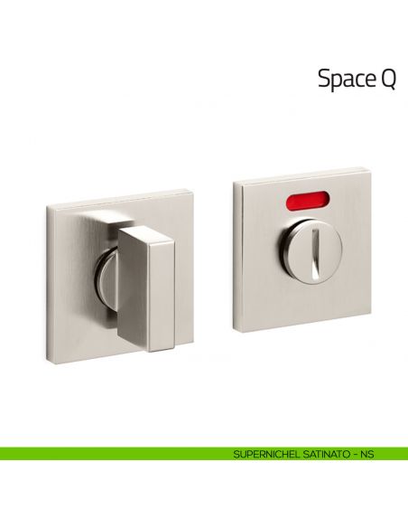 Nottolino per porta Space Q Olivari basso libero/occupato supernichel satinato