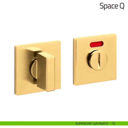 Nottolino per porta Space Q Olivari basso libero/occupato superoro satinato