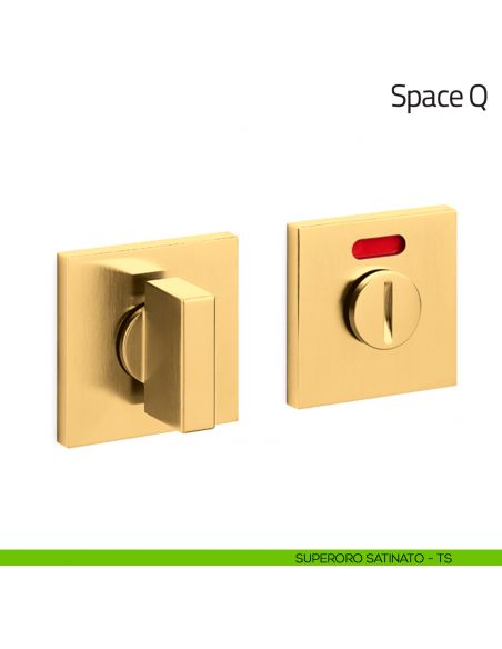 Nottolino per porta Space Q Olivari basso libero/occupato superoro satinato