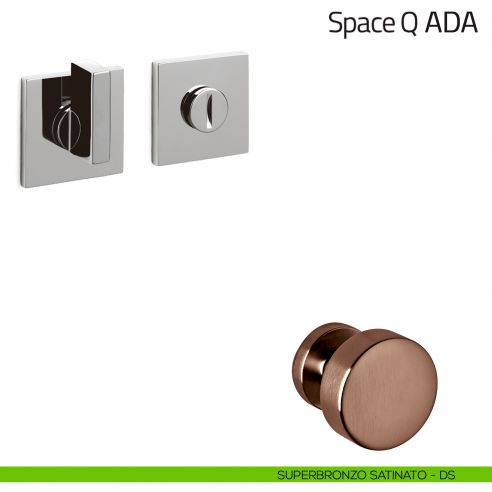 Nottolino per porta Space Q ADA Olivari basso superbronzo satinato