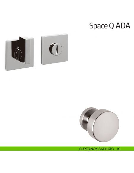 Nottolino per porta Space Q ADA Olivari basso superinox satinato
