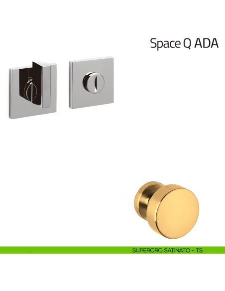 Nottolino per porta Space Q ADA Olivari basso superoro satinato