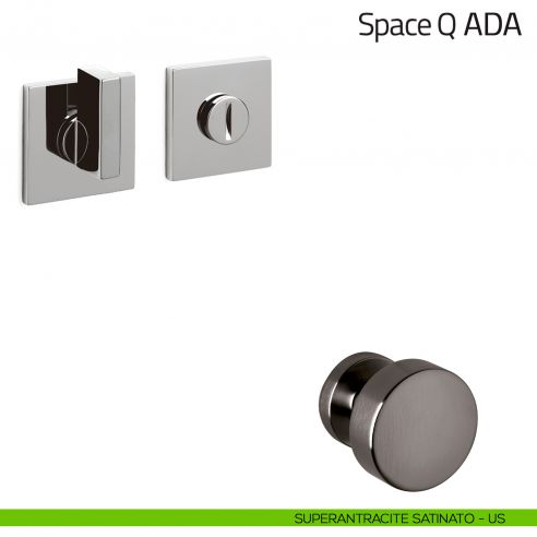 Nottolino per porta Space Q ADA Olivari basso superantracite satinato
