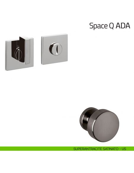 Nottolino per porta Space Q ADA Olivari basso superantracite satinato