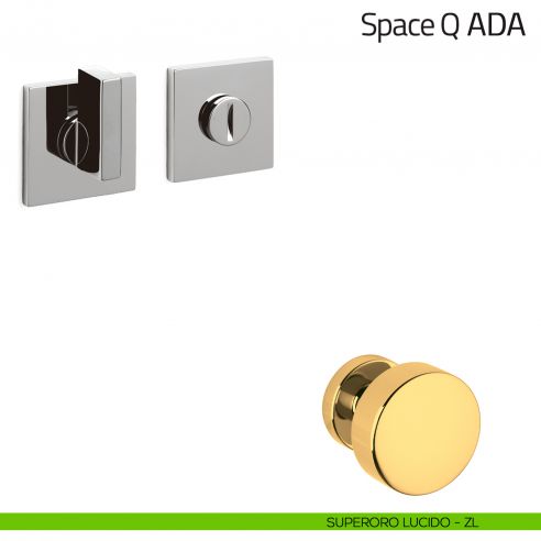 Nottolino per porta Space Q ADA Olivari basso superoro lucido