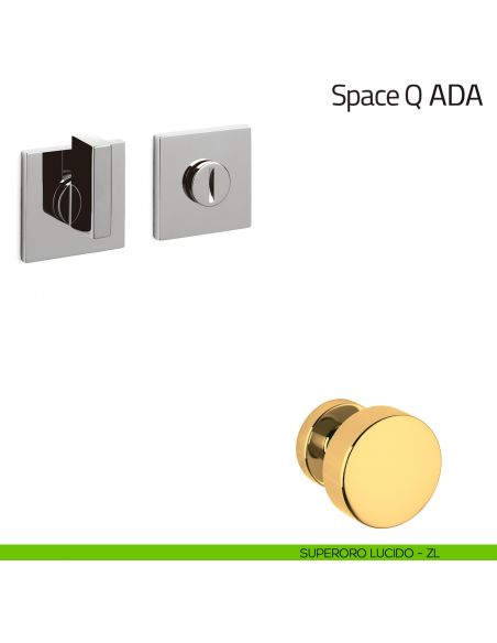 Nottolino per porta Space Q ADA Olivari basso superoro lucido