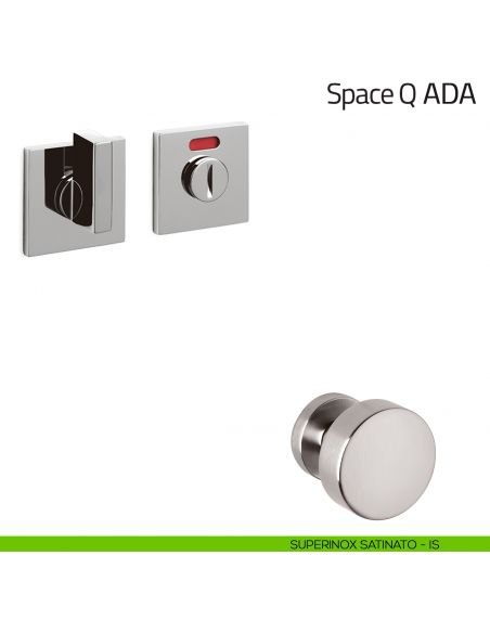 Nottolino per porta Space Q ADA Olivari basso libero/occupato superinox satinato