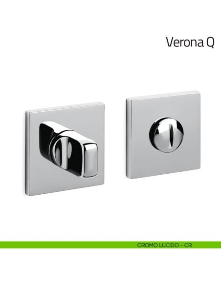 Nottolino per porta Verona Q Olivari basso cromo lucido
