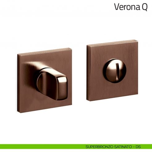 Nottolino per porta Verona Q Olivari basso superbronzo satinato